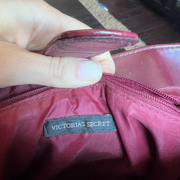 Vintage Victoria Secret Burgundy Hand Bag - Picture 3 of 8